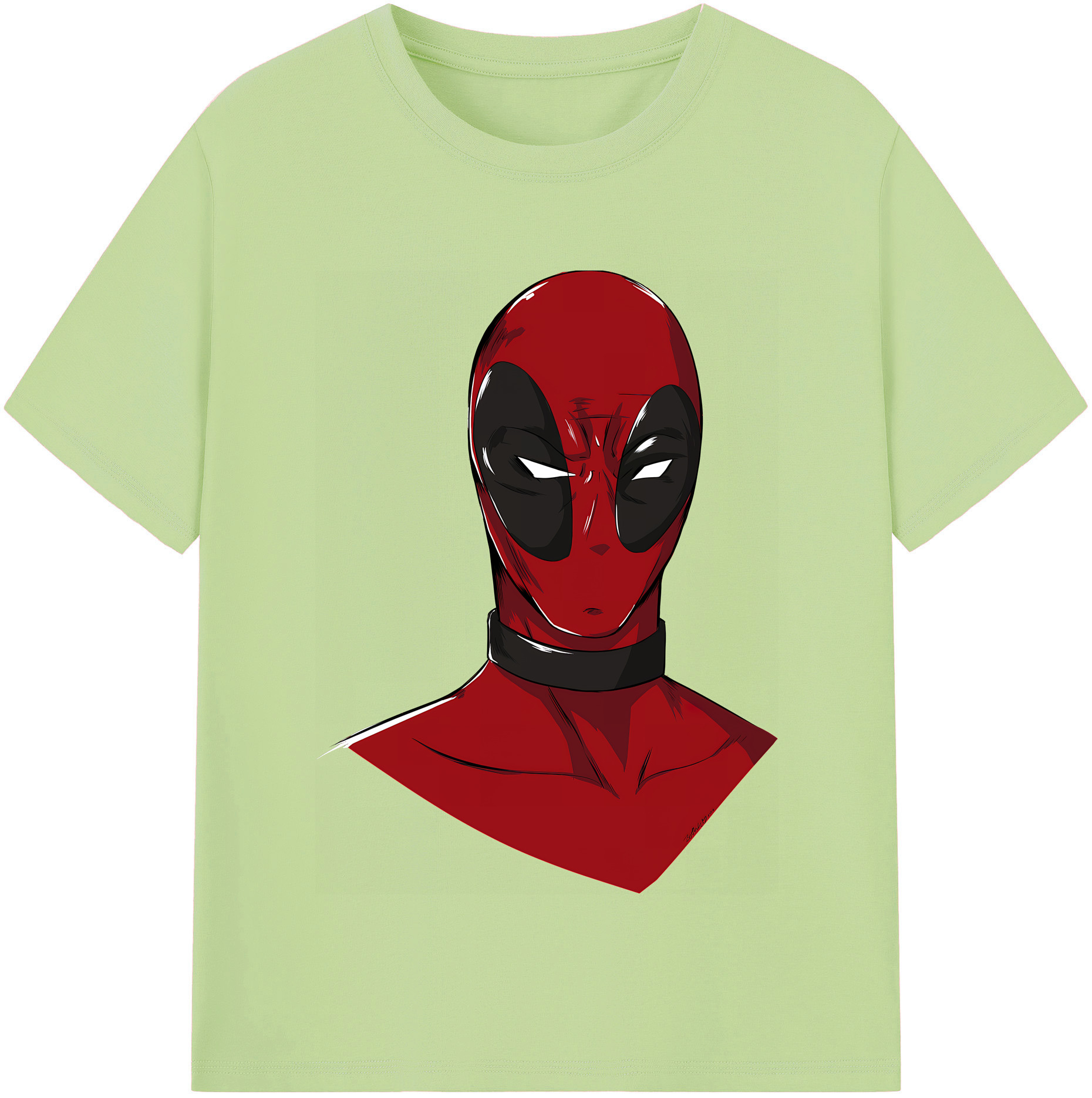 （画像用） Deadpool デッドプール 綿100％半袖Tシャツ（フロントプリント）